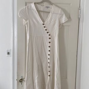 Madewell Linen Button Dress